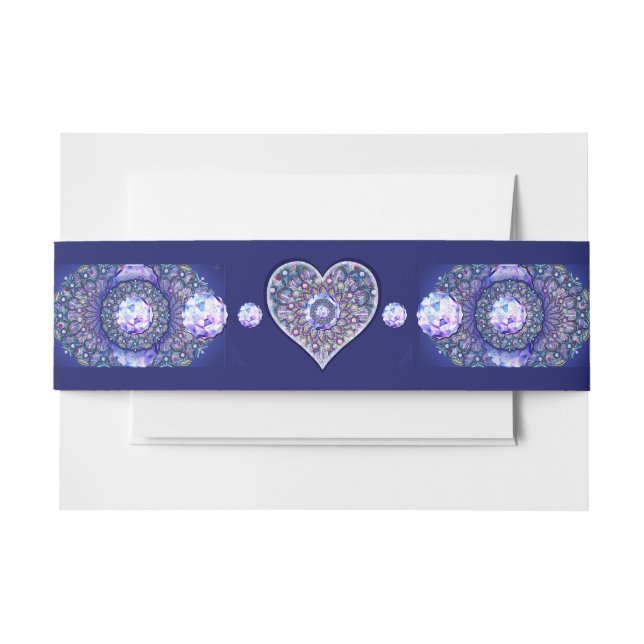 Bandeau De Faire-part Rosace bleue (Devant Example)