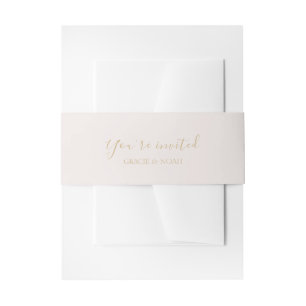 Bandeau De Faire-part Rose clair   Deux Mariage monogramme