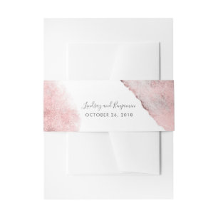 Bandeau De Faire-part Rose Gold Splatters Arrière - plan moderne
