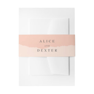 Bandeau De Faire-part Rose minimaliste Mariage