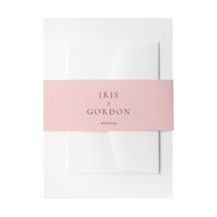 Bandeau De Faire-part Rose personnalisé Mariage minimal