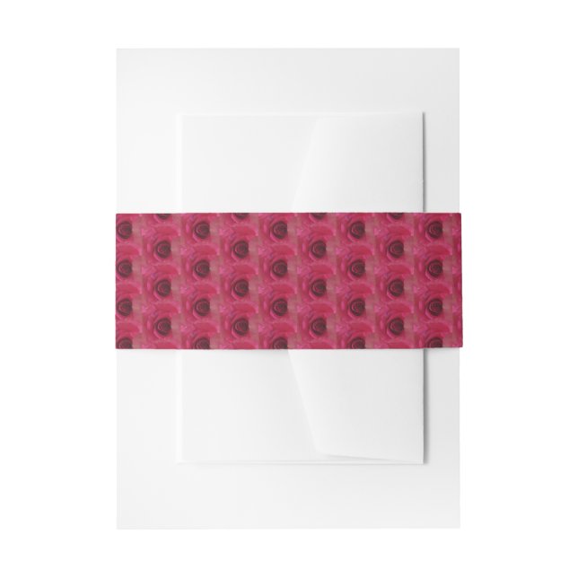Bandeau De Faire-part Roses magenta (Devant example)