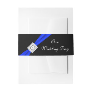Bandeau De Faire-part Royal Blue et Black