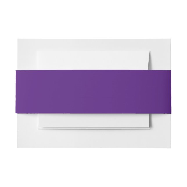 Bandeau De Faire-part Royal Purple #52187E accessoires de mailling (Devant Example)