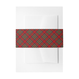 Bandeau De Faire-part Royal Stewart Clan Tartan Scottish Plaid