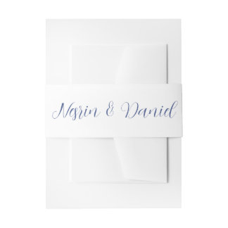Bandeau De Faire-part Royal Turkish Wedding Invitation White Belly Band