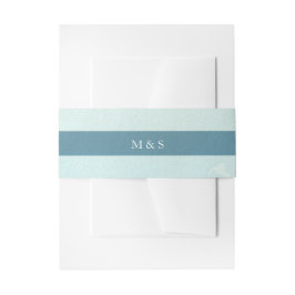 Bandeau De Faire-part Russe Monochromatique Bleu Personnalisé