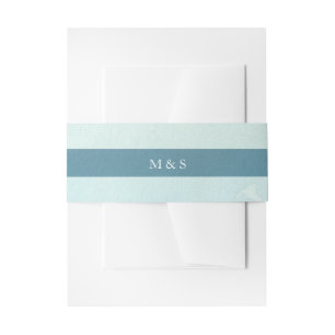 Bandeau De Faire-part Russe Monochromatique Bleu Personnalisé