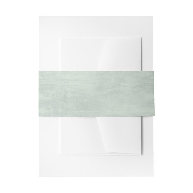 Bandeau De Faire-part Sage Green Glimmer Mariage damassé (Devant example)