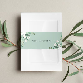 Bandeau De Faire-part Sage | Mariage botanique d'aquarelle de serre