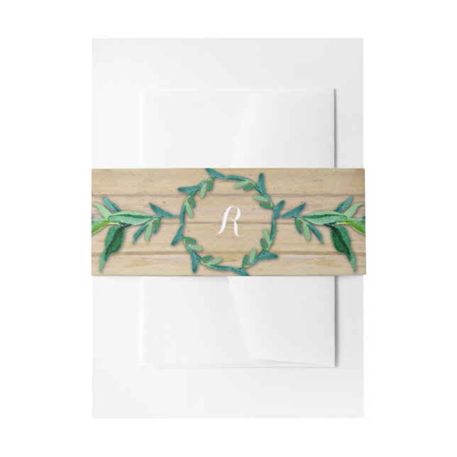 Bandeau De Faire-part Serre de courge Laurel Branche de feuille d'olive  (Devant example)