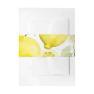 Bandeau De Faire-part Serviette de verdure aux agrumes