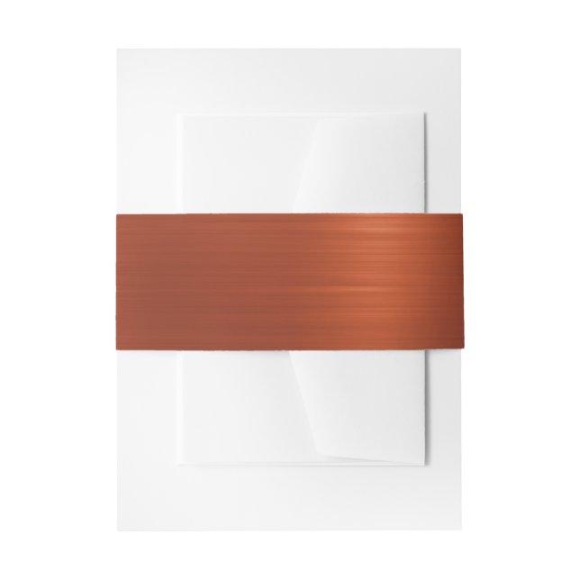 Bandeau De Faire-part Shimmer Ombre en terre cuite (Devant example)