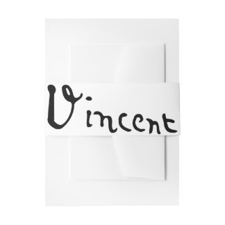 Bandeau De Faire-part Signature de Vincent Van Gogh