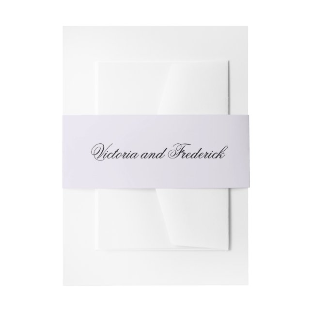 Bandeau De Faire-part Simple Lavande Pastel Purple Mariage élégant (Devant example)
