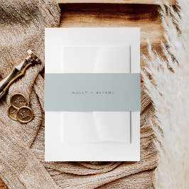 Bandeau De Faire-part Simple Mariage bleu clair côtier