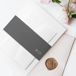 Bandeau De Faire-part Simple Plain Texte moderne Mariage de crème au cha