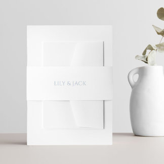 Bandeau De Faire-part Simple propre chic blanc Mariage Hydrangea