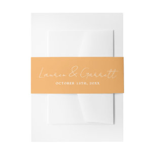 Bandeau De Faire-part Simplicité réelle 3 mariée Groom Sorbet Mariage