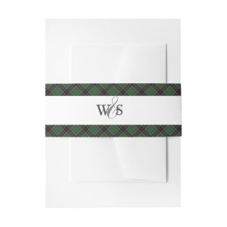 Bandeau De Faire-part Sinclair Clan Tartan Scottish Plaid