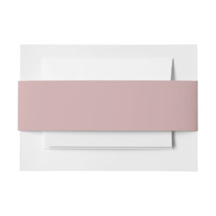 Bandeau De Faire-part solide rose muet