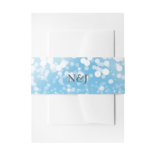Bandeau De Faire-part Sparkling Lights Paysage Hivernal Romantique Merve