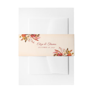 Bandeau De Faire-part Splendor Automne Bouquet Automne Mariage Linge Bro