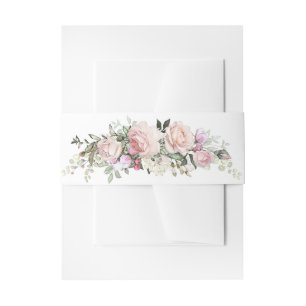 Bandeau De Faire-part Spring Floral Belly Band