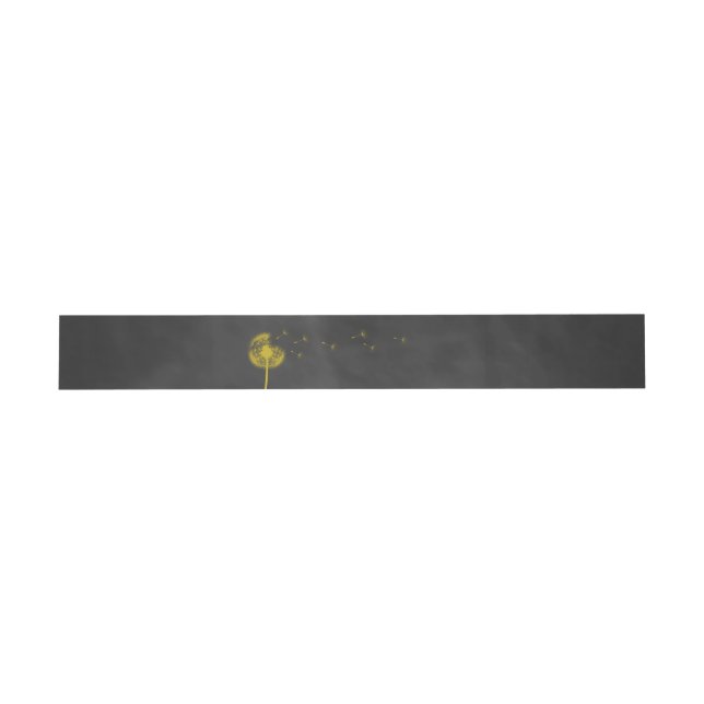 Bandeau De Faire-part Spring Floral Chalkboard Belly Band (Plat)