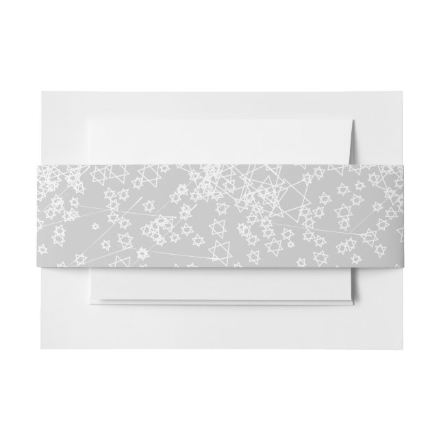 Bandeau De Faire-part STAR TREE Bat Bar Mitzvah Wrap Band (Devant Example)