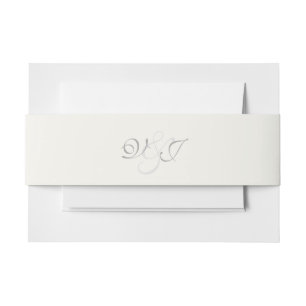 Bandeau De Faire-part Stickers mariage floral blanc