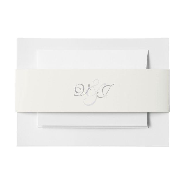 Bandeau De Faire-part Stickers mariage floral blanc (Devant Example)