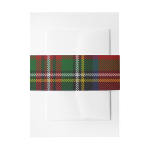 Bandeau De Faire-part Stuart Plaid Tartan Christmas