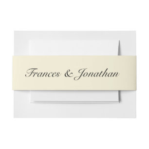 Bandeau De Faire-part Sunny Lemon Jaune Vintage Mariage pastel