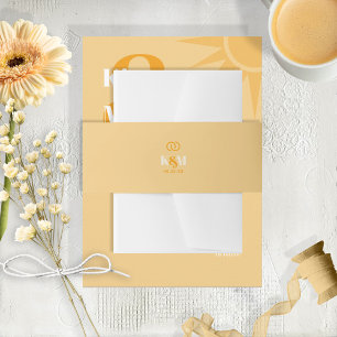 Bandeau De Faire-part Sunshine Typographie Mariage Beurre jaune ID1048