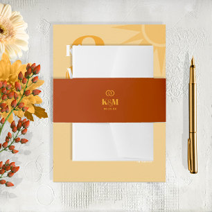 Bandeau De Faire-part Sunshine Typography Mariage Brick Red ID1048