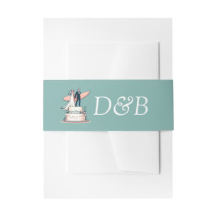 Bandeau De Faire-part Surf Mariage en couple