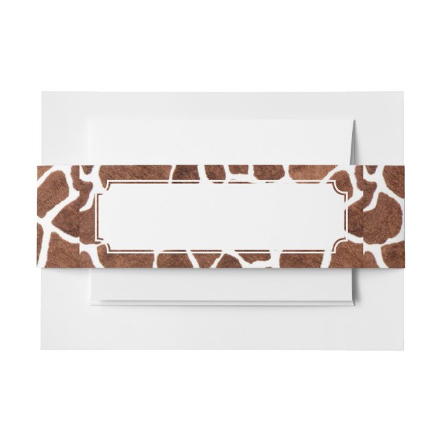 Bandeau De Faire-part Taches de girafe (Devant Example)
