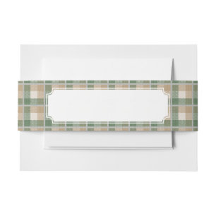 Bandeau De Faire-part Tartan