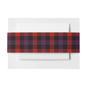 Bandeau De Faire-part Tartan Belly de l'Écosse Brown