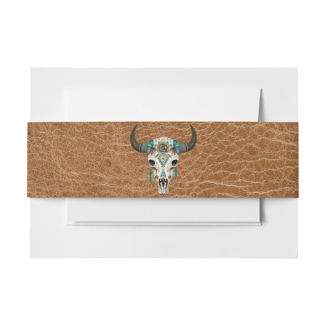 Bandeau De Faire-part Tatanka Bison Yellowstone Western Belly Band (Devant Example)