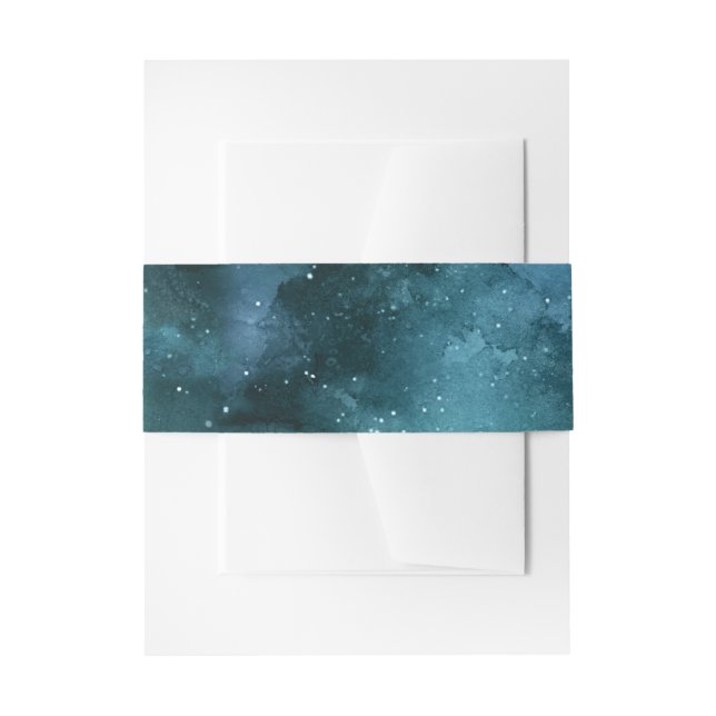 Bandeau De Faire-part Teal Galaxy Series 7 (Devant example)