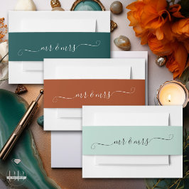 Bandeau De Faire-part Terracotta M. et Mme.