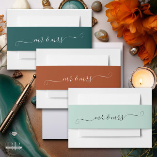 Bandeau De Faire-part Terracotta M. et Mme.