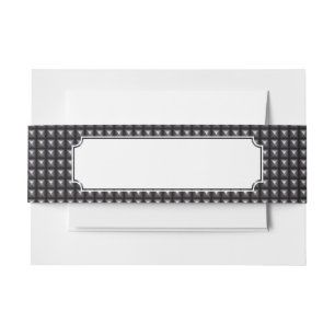 Bandeau De Faire-part Texture en acier cloutée