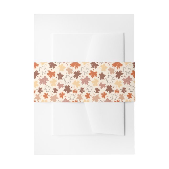 Bandeau De Faire-part Thanksgiving jour design, automne feuilles naturel (Devant example)