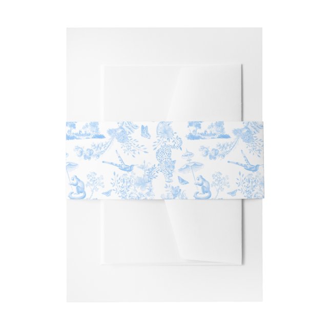 Bandeau De Faire-part Toile de Chine Jungle Prépa (Devant example)