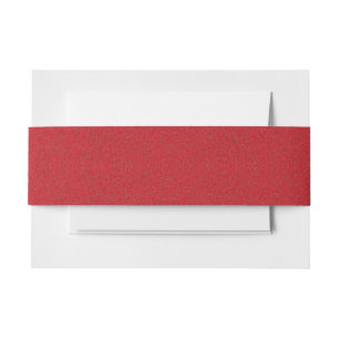 Bandeau De Faire-part Tomato Red Noise Invitation Belly Band – Personnal