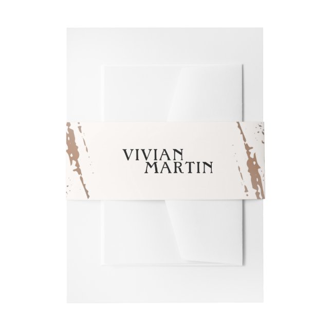 Bandeau De Faire-part Toujours et pour le Mariage éternité (Devant example)