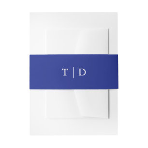 Bandeau De Faire-part Trisha Royal Blue Mariage moderne